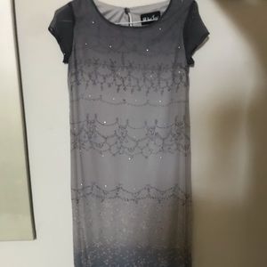 gray ombré dress